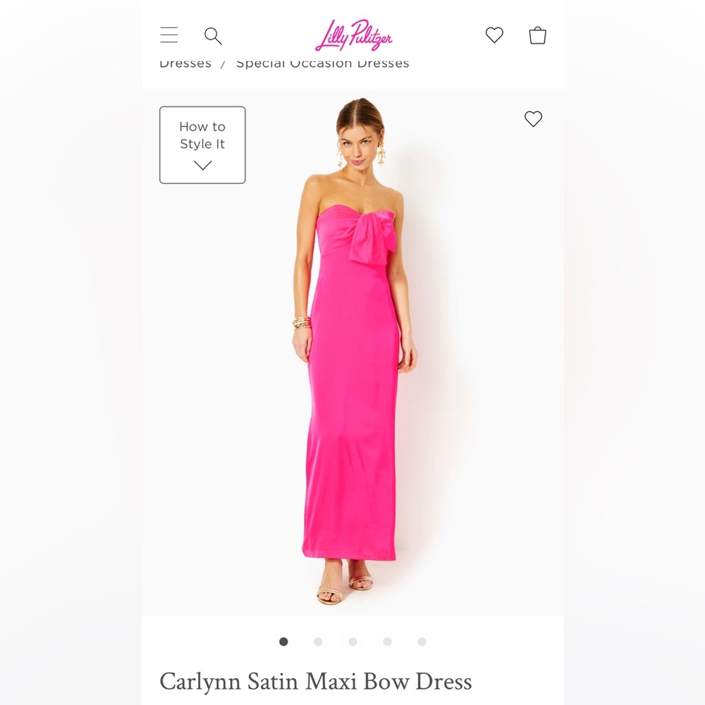 Lilly Pulitzer Maxi Bow Dress